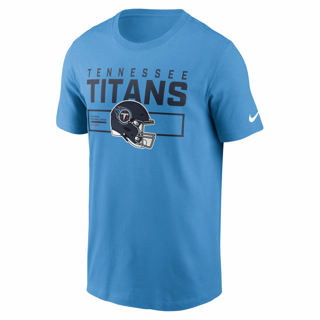 Tennessee Titans Primetime Helmet Essential T-Shirt - Light Blue T-shirts
