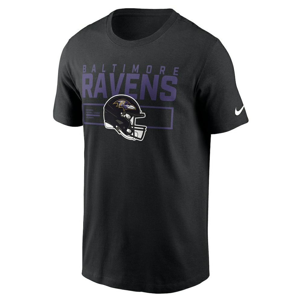Baltimore Ravens Primetime Helmet Essential T-Shirt - Black T-shirts