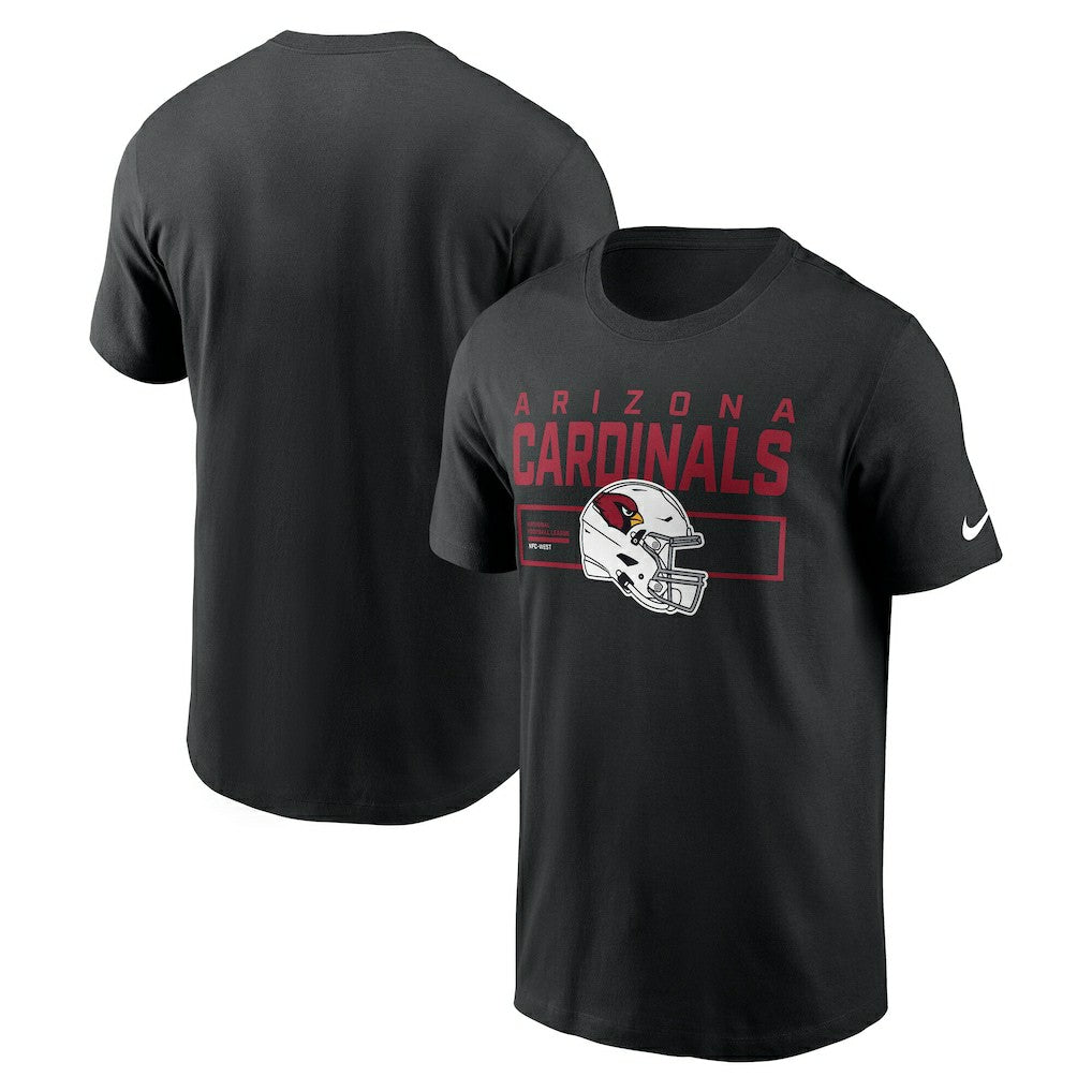 Arizona Cardinals Primetime Helmet Essential T-Shirt - Black T-shirts