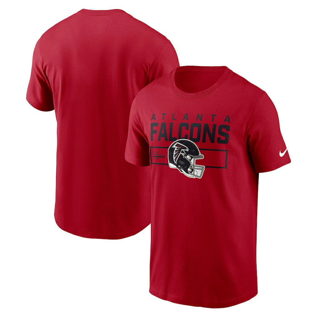 Atlanta Falcons Primetime Helmet Essential T-Shirt - Red T-shirts