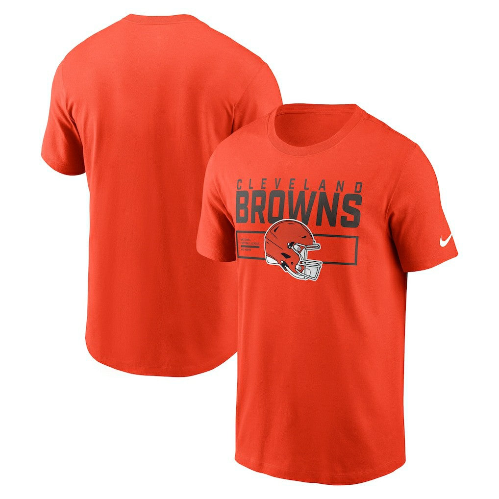 Cleveland Browns Primetime Helmet Essential T-Shirt - Orange T-shirts