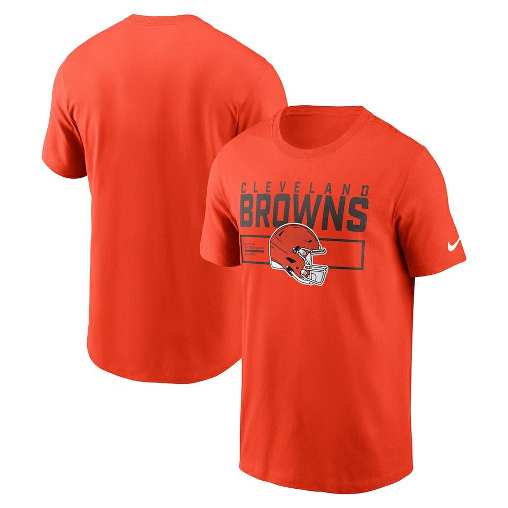 Cleveland Browns Primetime Helmet Essential T-Shirt - Orange T-shirts