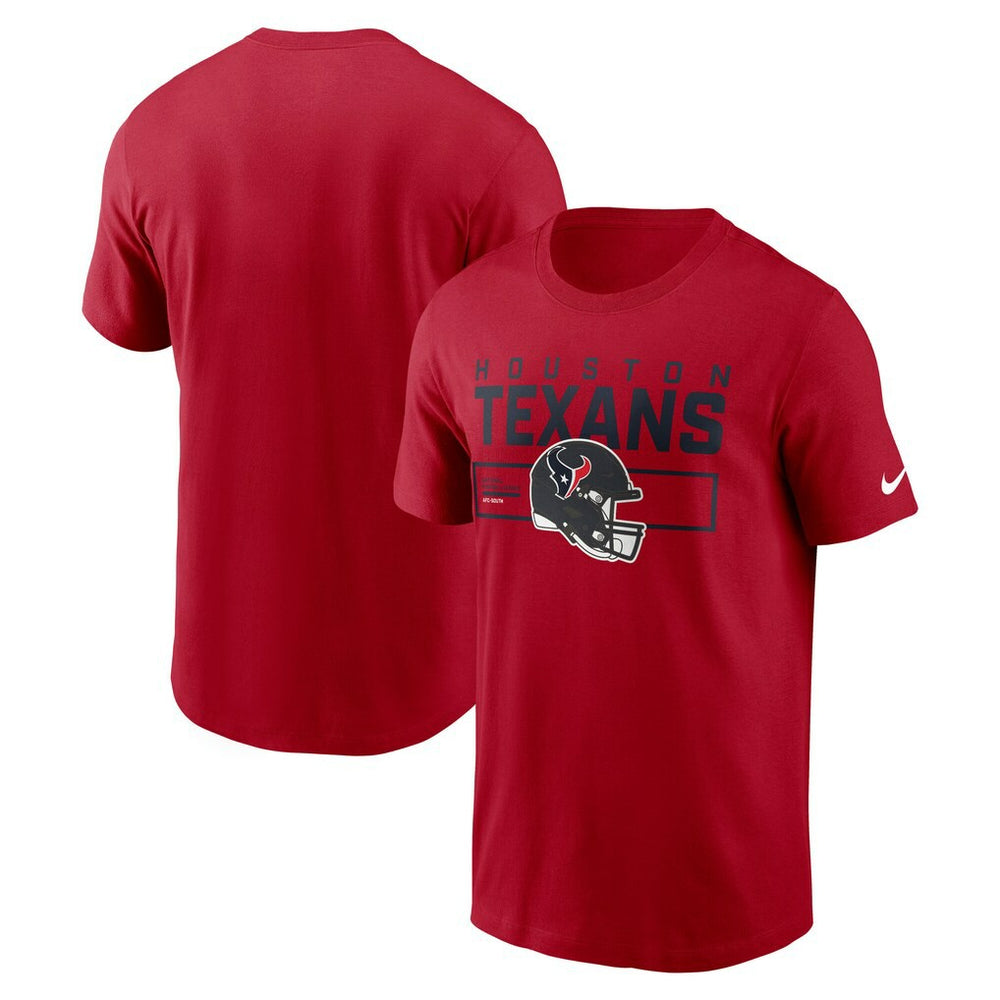 Houston Texans Primetime Helmet Essential T-Shirt - Red T-shirts