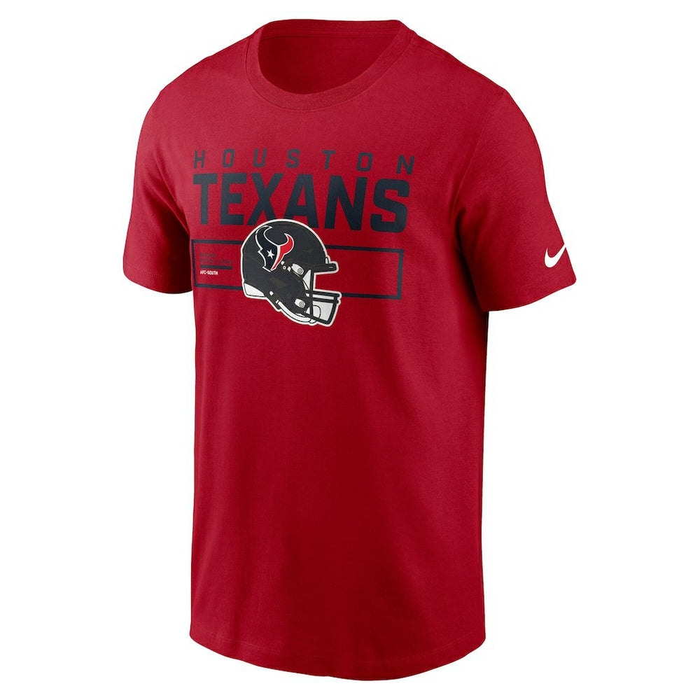 Houston Texans Primetime Helmet Essential T-Shirt - Red T-shirts