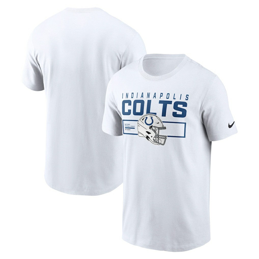 Indianapolis Colts Primetime Helmet Essential T-Shirt - White T-shirts