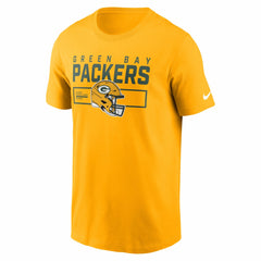 Green Bay Packers Primetime Helmet Essential T-Shirt - Gold T-shirts