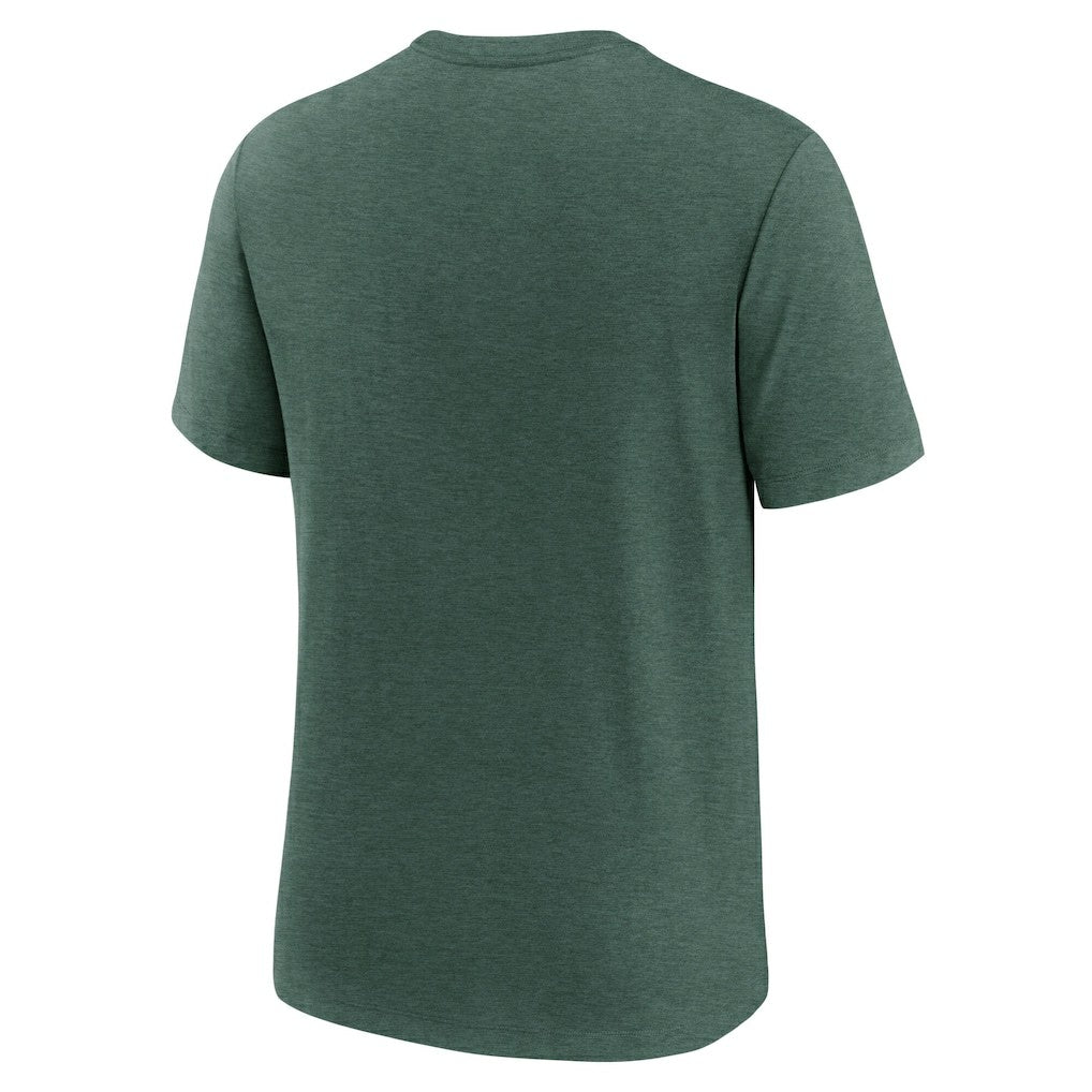 New York Jets Long Pass Tri-Blend T-Shirt - Heather Green T-shirts