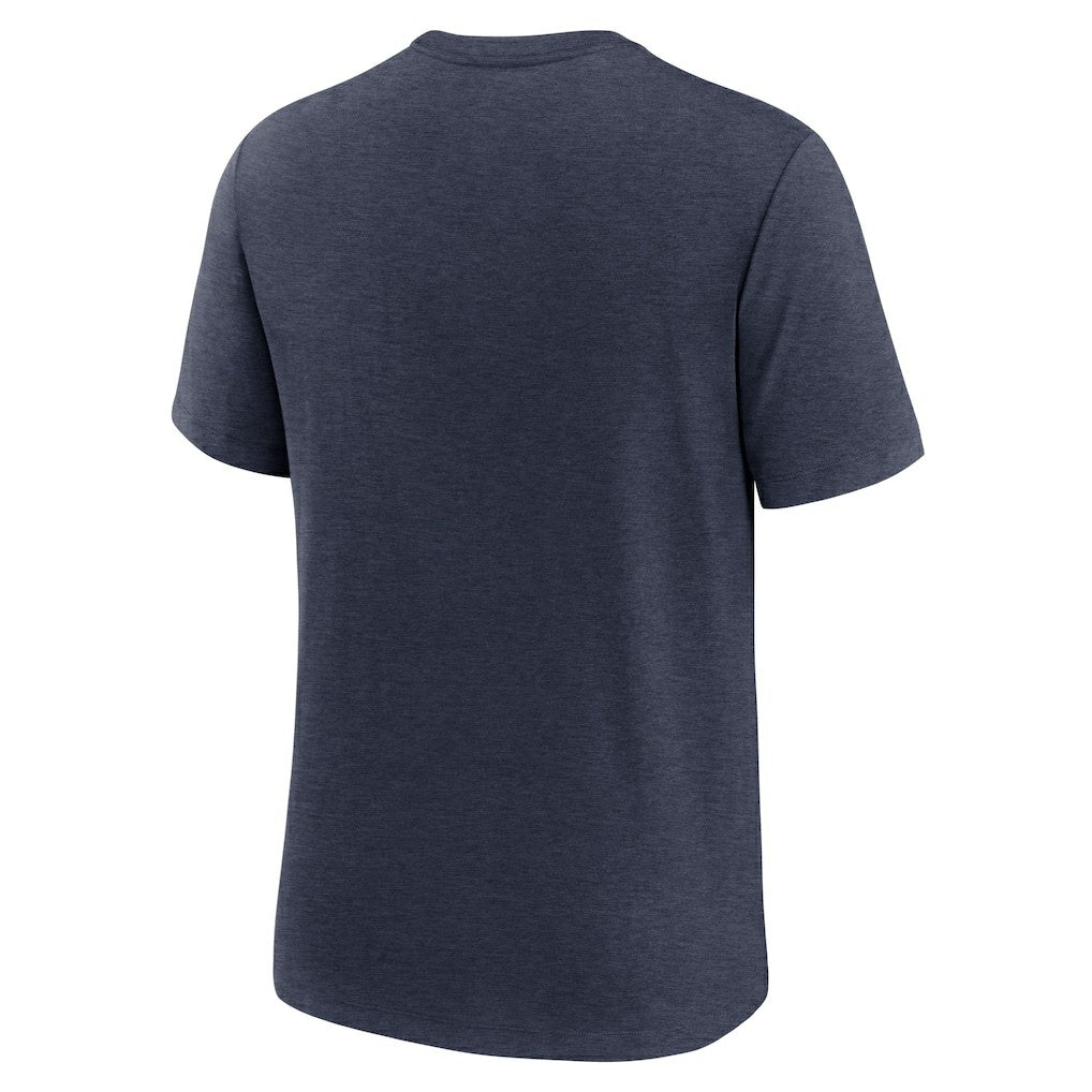 Dallas Cowboys Long Pass Tri-Blend T-Shirt - Heather Navy T-shirts
