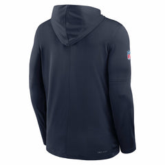 Dallas Cowboys Big & Tall Sideline Dri-FIT Long Sleeve Hoodie T-Shirt - Navy Hoodies