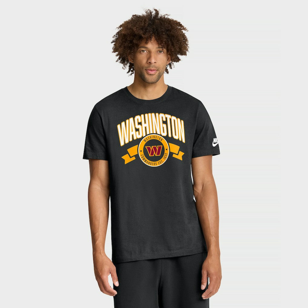 Washington Commanders Rewind Front and Back Hit Essential T-Shirt - Black T-shirts