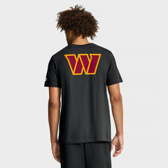 Washington Commanders Rewind Front and Back Hit Essential T-Shirt - Black T-shirts