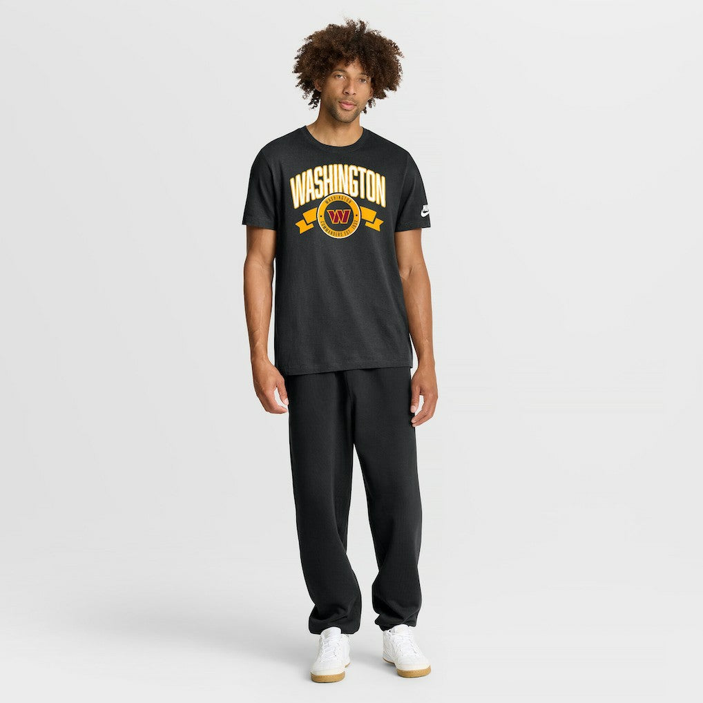 Washington Commanders Rewind Front and Back Hit Essential T-Shirt - Black T-shirts