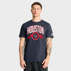 Houston Texans Rewind Front and Back Hit Essential T-Shirt - Navy T-shirts