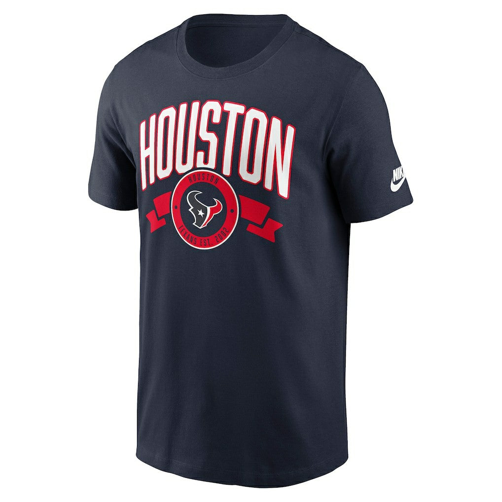 Houston Texans Rewind Front and Back Hit Essential T-Shirt - Navy T-shirts