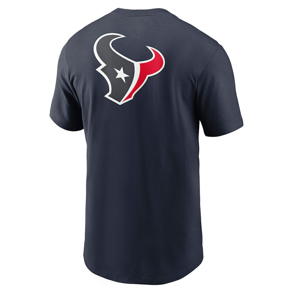 Houston Texans Rewind Front and Back Hit Essential T-Shirt - Navy T-shirts