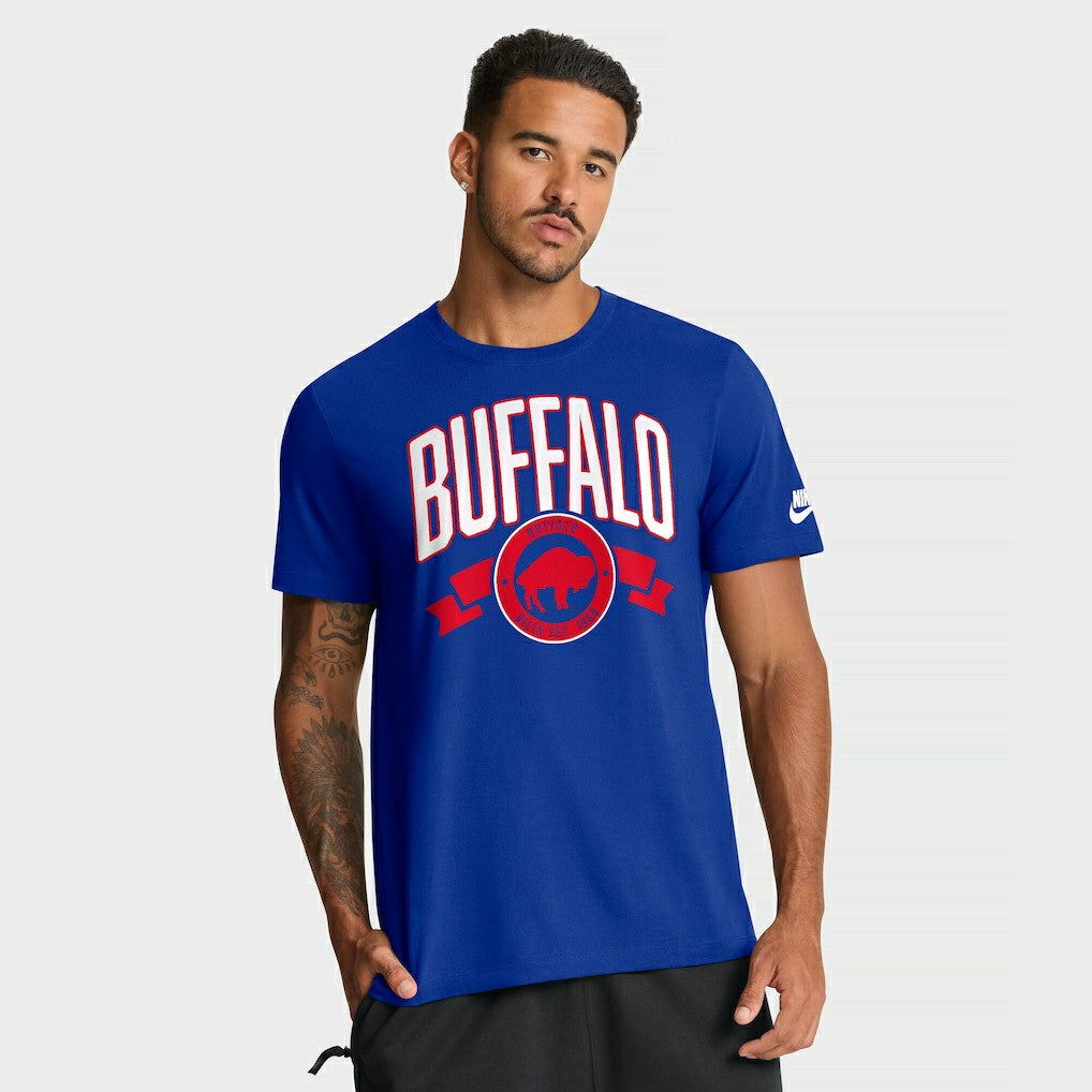 Buffalo Bills Rewind Front and Back Hit Essential T-Shirt - Royal T-shirts