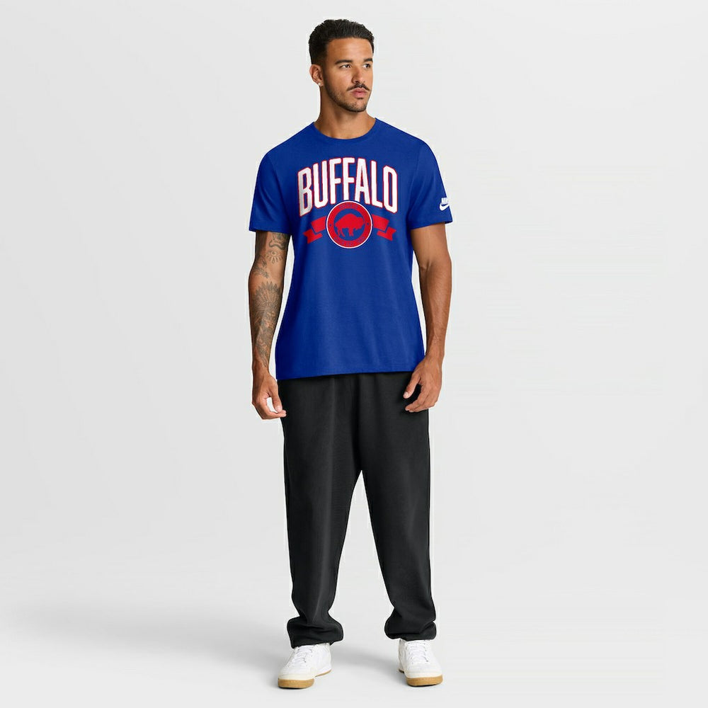 Buffalo Bills Rewind Front and Back Hit Essential T-Shirt - Royal T-shirts