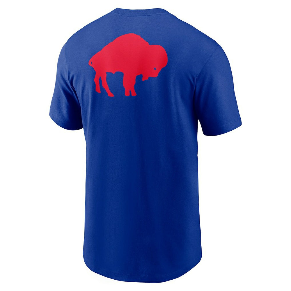 Buffalo Bills Rewind Front and Back Hit Essential T-Shirt - Royal T-shirts