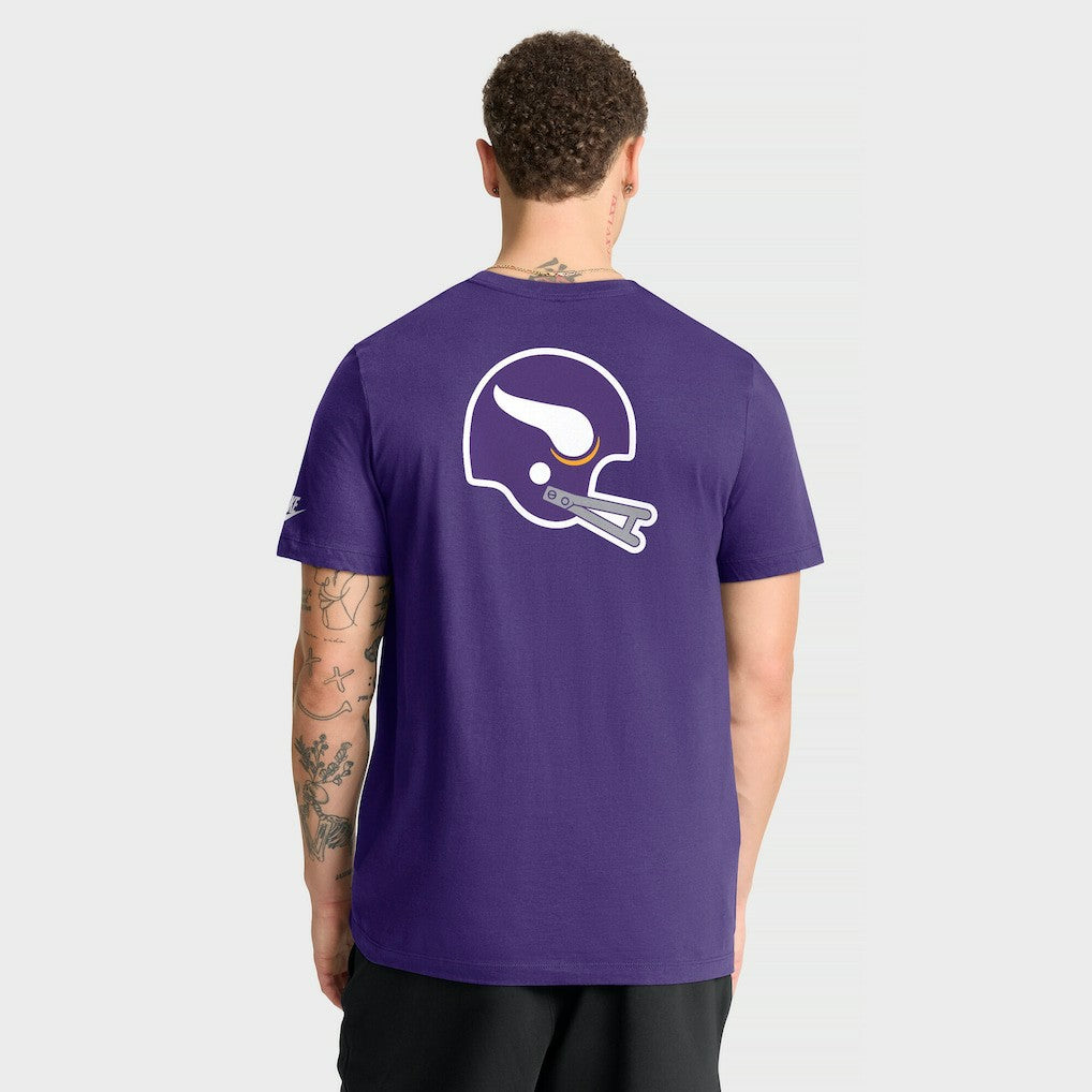 Minnesota Vikings Rewind Front and Back Hit Essential T-Shirt - Purple T-shirts