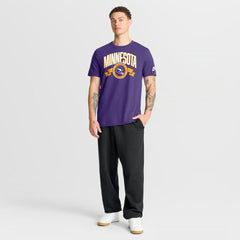 Minnesota Vikings Rewind Front and Back Hit Essential T-Shirt - Purple T-shirts