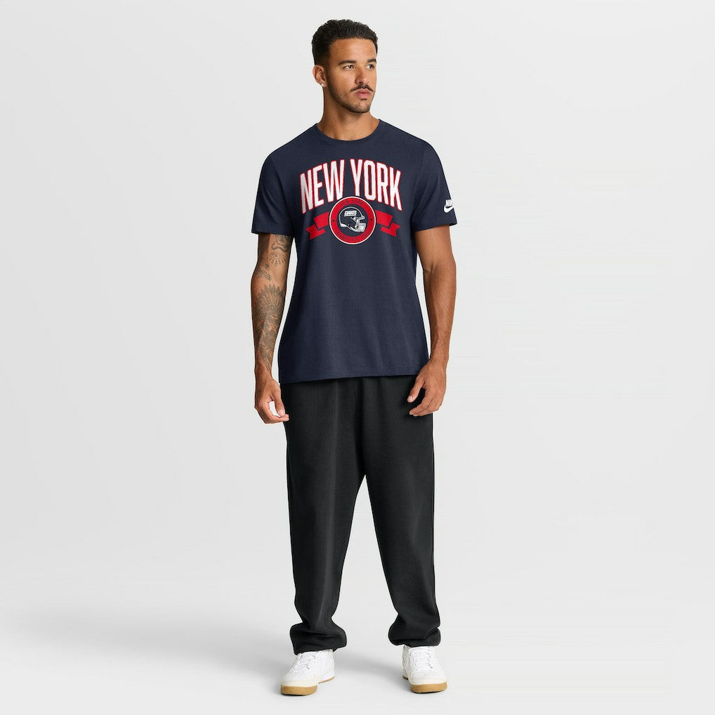 New York Giants Rewind Front and Back Hit Essential T-Shirt - Navy T-shirts