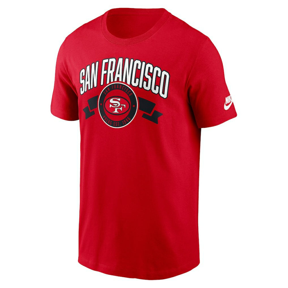San Francisco 49ers Rewind Front and Back Hit Essential T-Shirt - Scarlet T-shirts