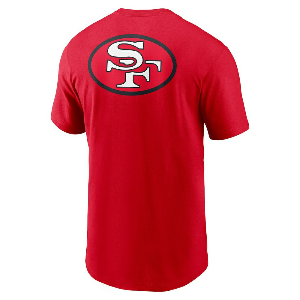 San Francisco 49ers Rewind Front and Back Hit Essential T-Shirt - Scarlet T-shirts