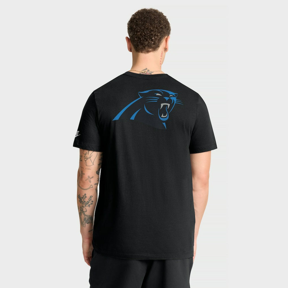 Carolina Panthers Rewind Front and Back Hit Essential T-Shirt - Black T-shirts