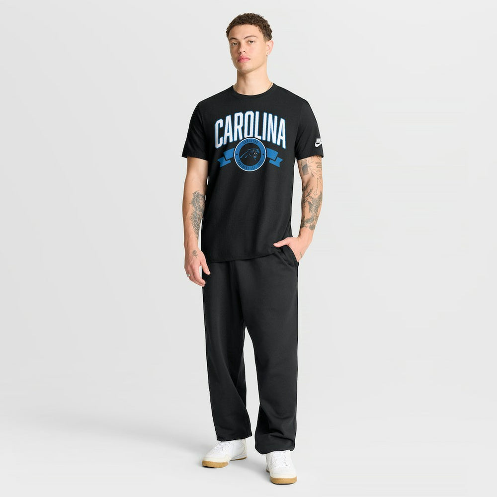 Carolina Panthers Rewind Front and Back Hit Essential T-Shirt - Black T-shirts