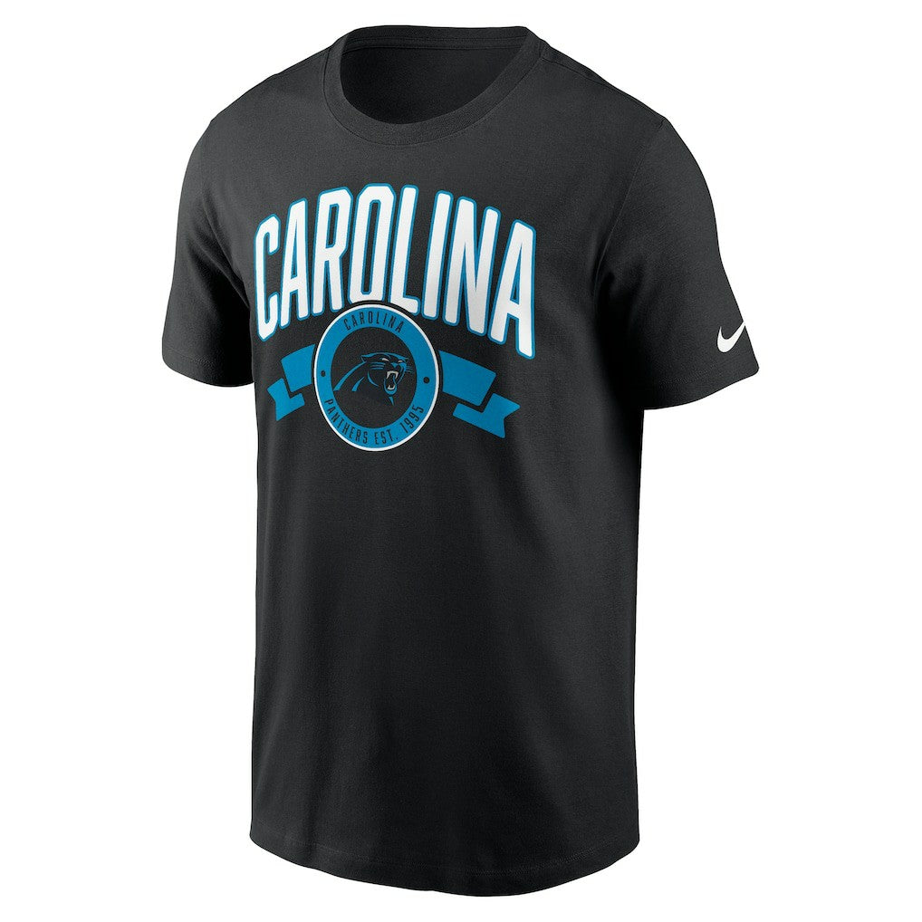 Carolina Panthers Rewind Front and Back Hit Essential T-Shirt - Black T-shirts