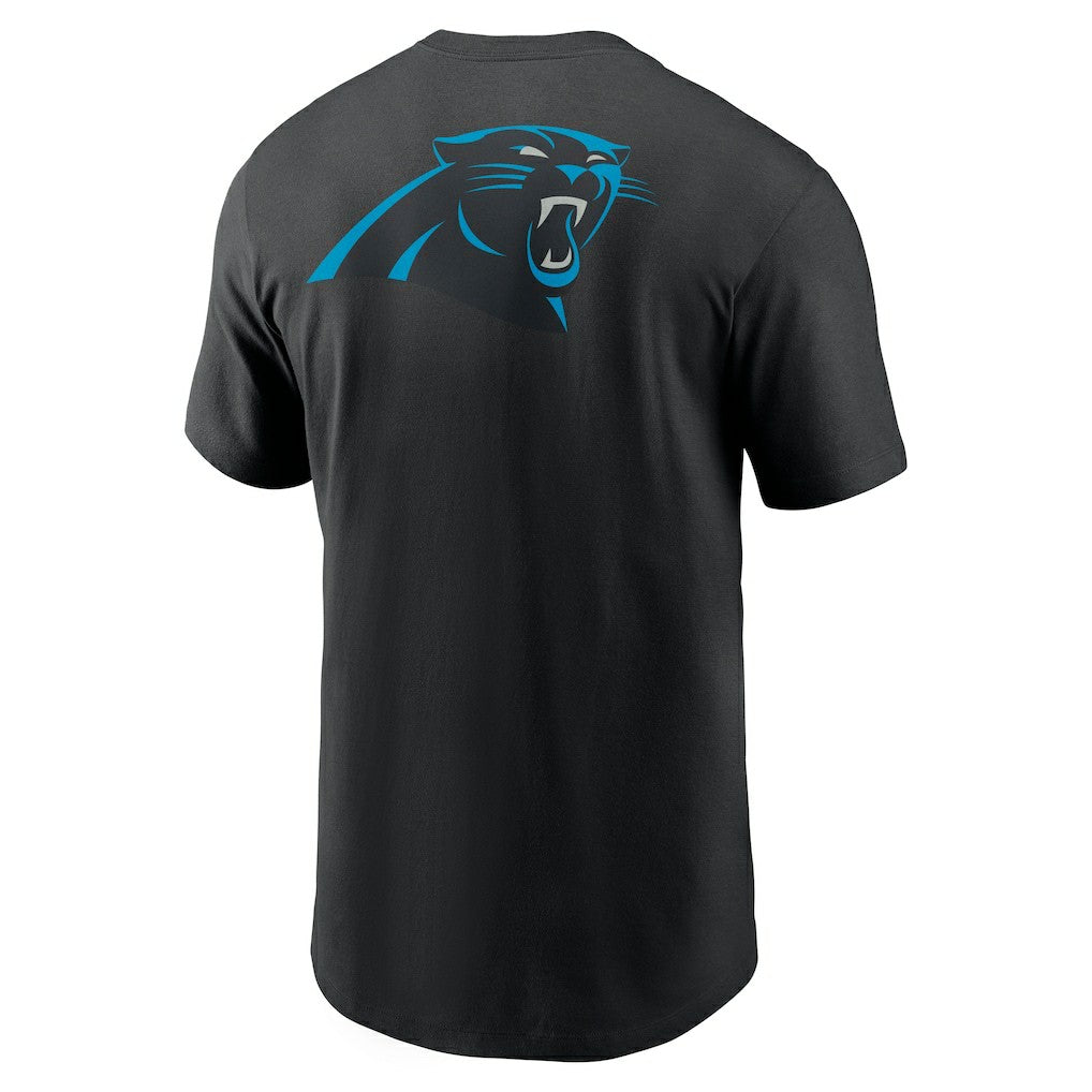 Carolina Panthers Rewind Front and Back Hit Essential T-Shirt - Black T-shirts
