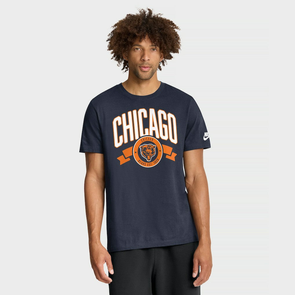 Chicago Bears Rewind Front and Back Hit Essential T-Shirt - Navy T-shirts