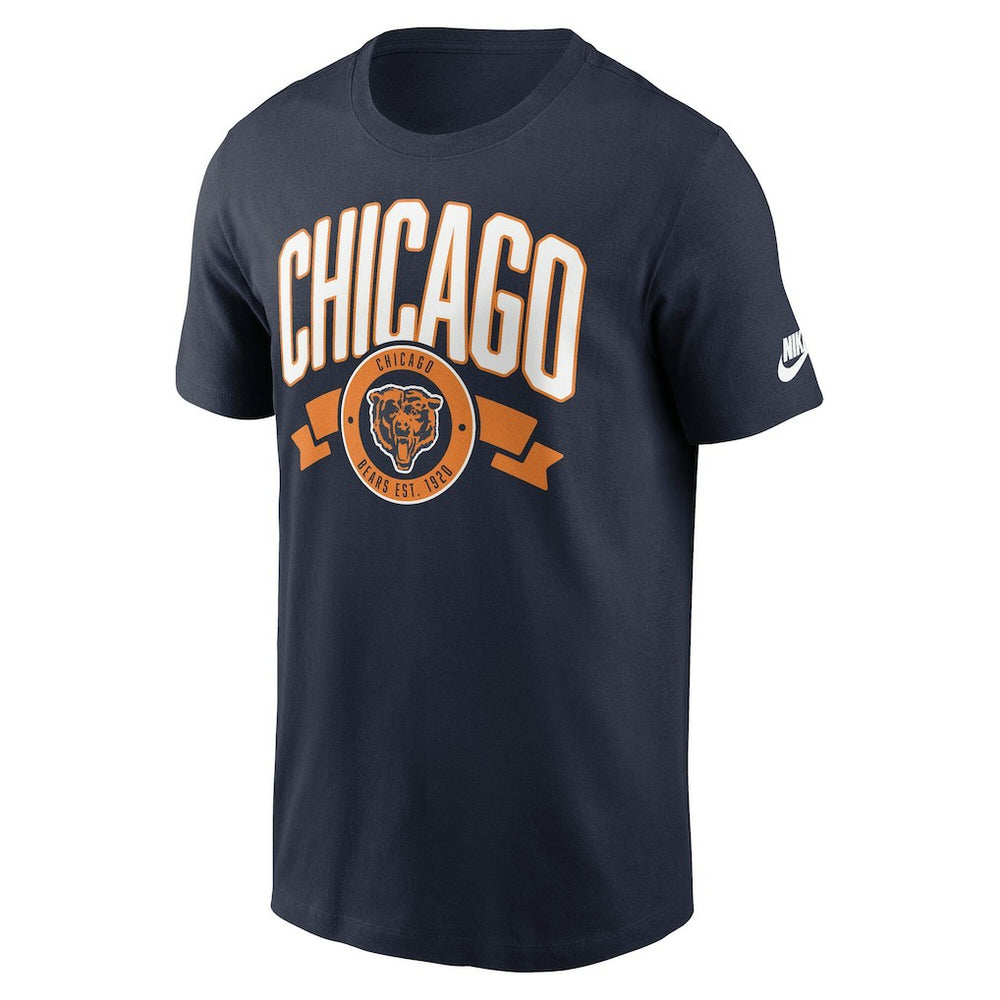 Chicago Bears Rewind Front and Back Hit Essential T-Shirt - Navy T-shirts