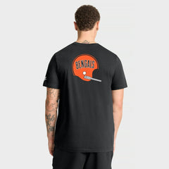 Cincinnati Bengals Rewind Front and Back Hit Essential T-Shirt - Black T-shirts