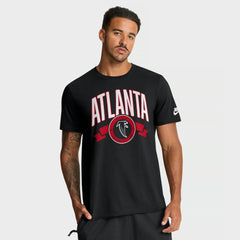 Atlanta Falcons Rewind Front and Back Hit Essential T-Shirt - Black T-shirts