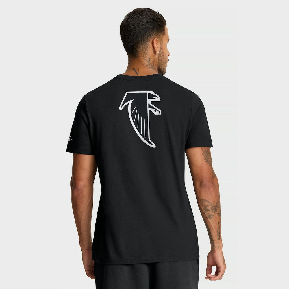 Atlanta Falcons Rewind Front and Back Hit Essential T-Shirt - Black T-shirts