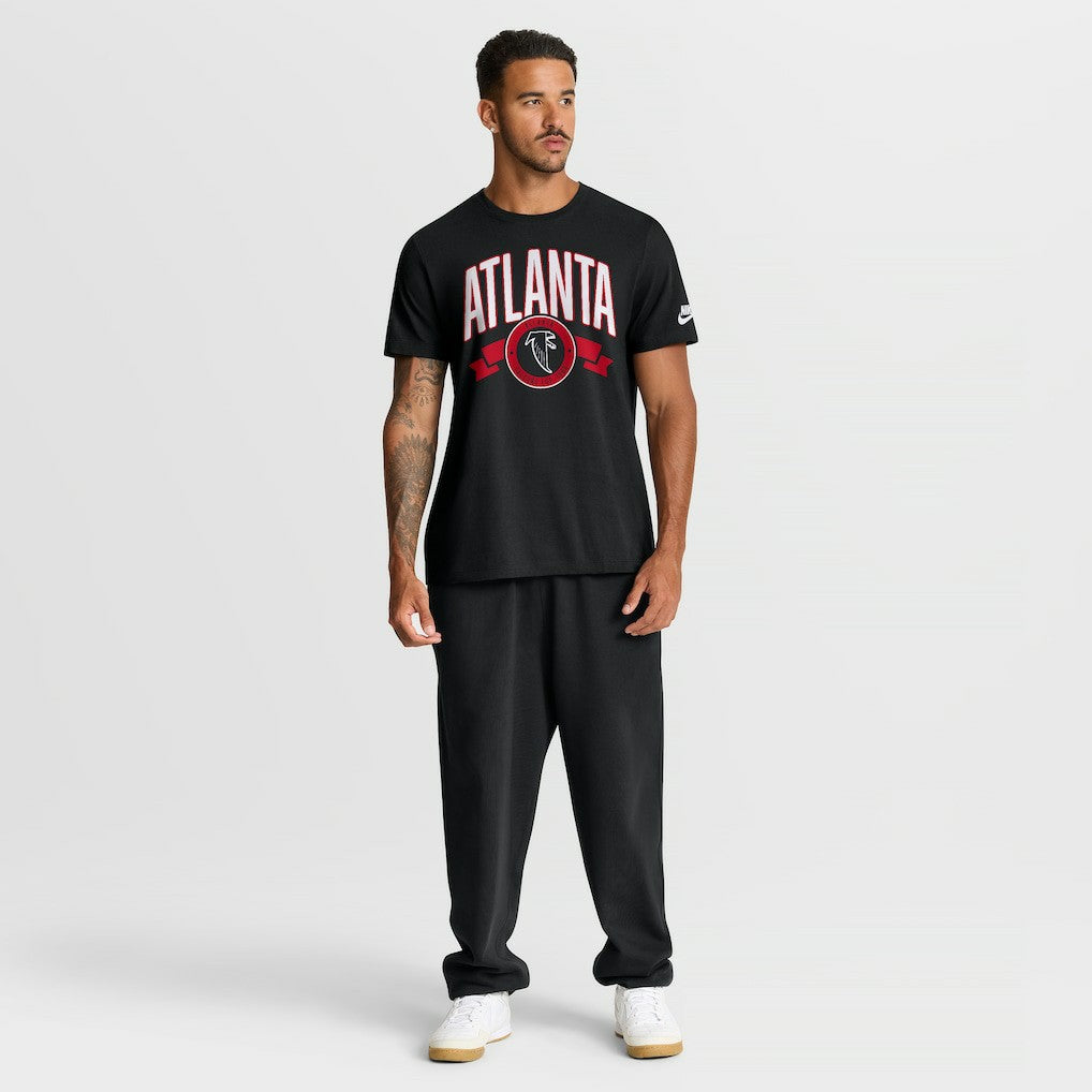 Atlanta Falcons Rewind Front and Back Hit Essential T-Shirt - Black T-shirts