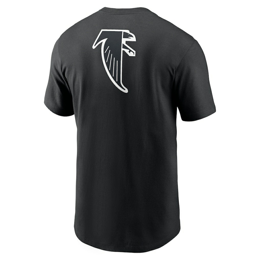 Atlanta Falcons Rewind Front and Back Hit Essential T-Shirt - Black T-shirts