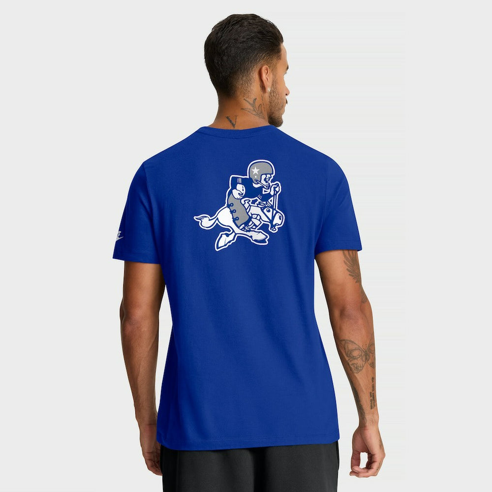 Dallas Cowboys Rewind Front and Back Hit Essential T-Shirt - Royal T-shirts