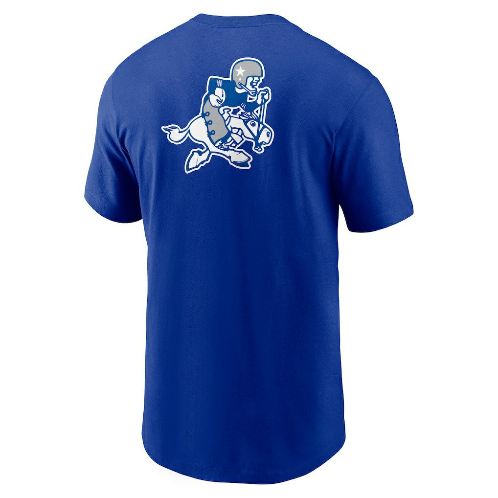 Dallas Cowboys Rewind Front and Back Hit Essential T-Shirt - Royal T-shirts