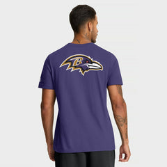 Baltimore Ravens Rewind Front and Back Hit Essential T-Shirt - Purple T-shirts