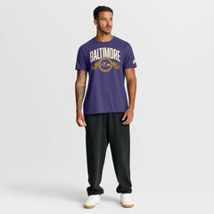 Baltimore Ravens Rewind Front and Back Hit Essential T-Shirt - Purple T-shirts