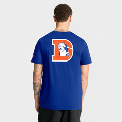 Denver Broncos Rewind Front and Back Hit Essential T-Shirt - Royal T-shirts