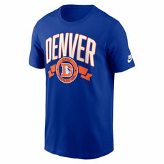 Denver Broncos Rewind Front and Back Hit Essential T-Shirt - Royal T-shirts
