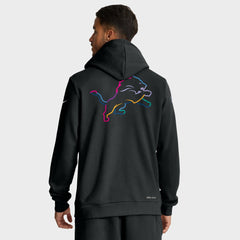 Detroit Lions Tall 2025 NFL Crucial Catch Sideline Standard Issue Dri-FIT Hoodie - Black Hoodies