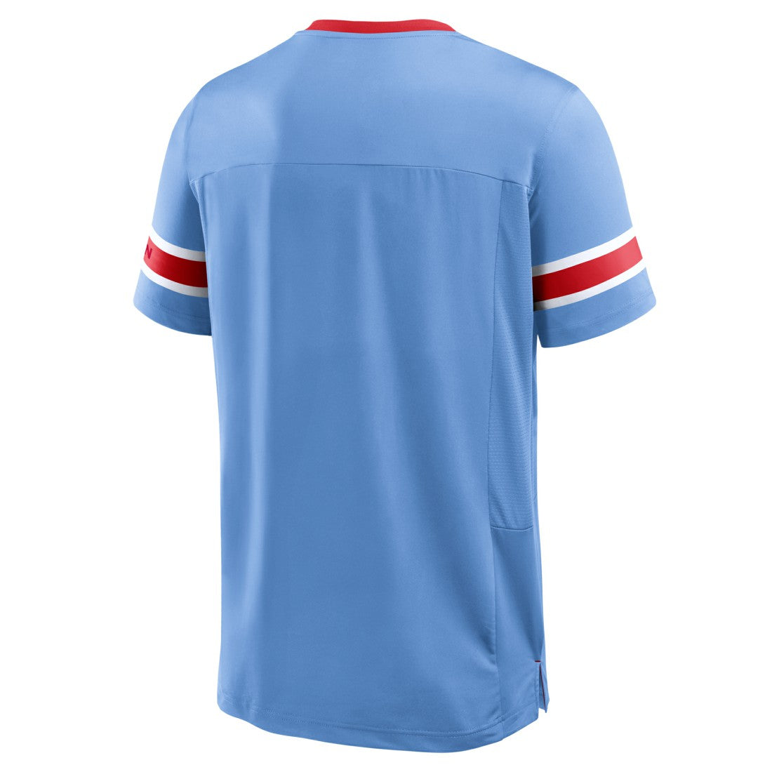 Tennessee Titans Oilers Throwback Hometown Premium Hashmark V-Neck T-Shirt - Light Blue T-shirts