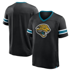Jacksonville Jaguars Hometown Premium Hashmark V-Neck T-Shirt - Black T-shirts