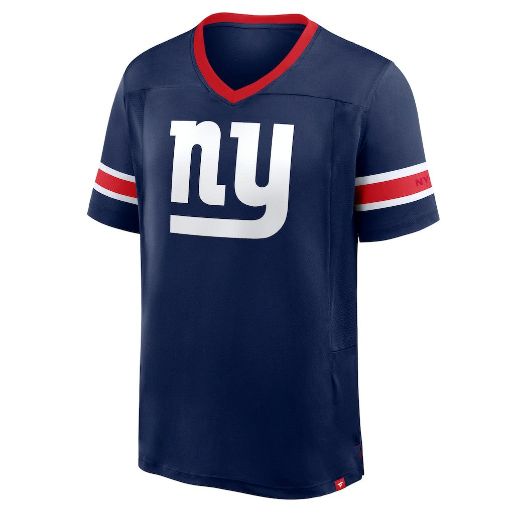 New York Giants Hometown Premium Hashmark V-Neck T-Shirt - Navy T-shirts