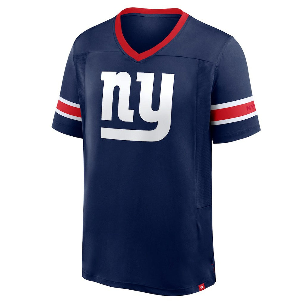 New York Giants Hometown Premium Hashmark V-Neck T-Shirt - Navy T-shirts