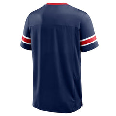 New York Giants Hometown Premium Hashmark V-Neck T-Shirt - Navy T-shirts